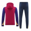 Barcelona Hoodie Trenings Collegegenser 2024-25 Rød